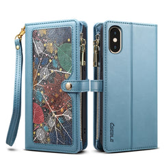 ESEBLE Star Series Lanyard Zipper Wallet RFID Leather Case, For iPhone 12 Pro, For iPhone 12, For iPhone 11 Pro Max, For iPhone 11 Pro, For iPhone 11, For iPhone SE 2022 / SE 2020 / 8 / 7, For iPhone XS Max, For iPhone XS / X