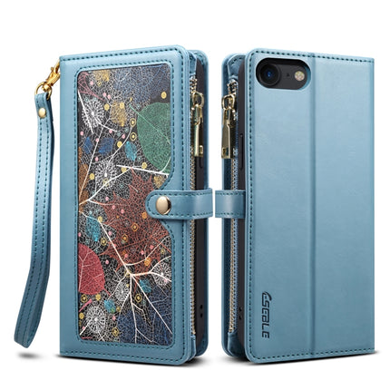 ESEBLE Star Series Lanyard Zipper Wallet RFID Leather Case, For iPhone XR, For iPhone 8 Plus / 7 Plus, For iPhone 6s / 6, For iPhone 6s Plus / 6 Plus