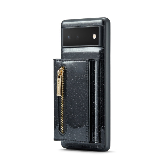 DG.MING M3 Series Glitter Powder Card Bag Leather Case, For Google Pixel 6, For Samsung Galaxy S20 FE, For iPhone 11 Pro, For Samsung Galaxy S21 5G, For iPhone 11 Pro Max, For Samsung Galaxy S21 Ultra 5G