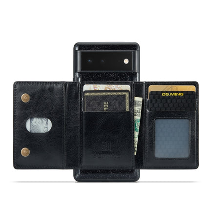 DG.MING M3 Series Glitter Powder Card Bag Leather Case, For Google Pixel 6, For Samsung Galaxy S20 FE, For iPhone 11 Pro, For Samsung Galaxy S21 5G, For iPhone 11 Pro Max, For Samsung Galaxy S21 Ultra 5G