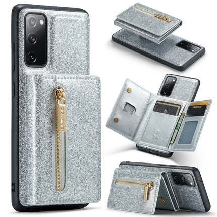 DG.MING M3 Series Glitter Powder Card Bag Leather Case, For Google Pixel 6, For Samsung Galaxy S20 FE, For iPhone 11 Pro, For Samsung Galaxy S21 5G, For iPhone 11 Pro Max, For Samsung Galaxy S21 Ultra 5G