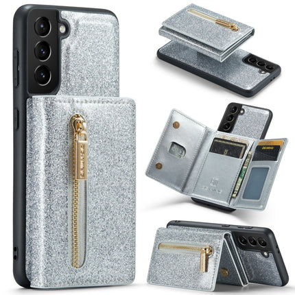 DG.MING M3 Series Glitter Powder Card Bag Leather Case, For Google Pixel 6, For Samsung Galaxy S20 FE, For iPhone 11 Pro, For Samsung Galaxy S21 5G, For iPhone 11 Pro Max, For Samsung Galaxy S21 Ultra 5G