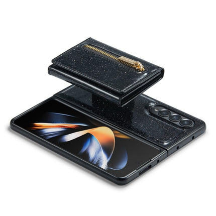 DG.MING M3 Series Glitter Powder Card Bag Leather Case, For Samsung Galaxy Z Fold3 5G, For Samsung Galaxy Z Fold4 5G