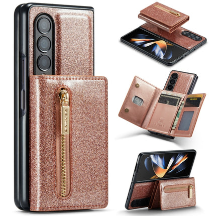 DG.MING M3 Series Glitter Powder Card Bag Leather Case, For Samsung Galaxy Z Fold3 5G, For Samsung Galaxy Z Fold4 5G