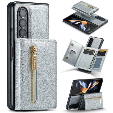 DG.MING M3 Series Glitter Powder Card Bag Leather Case, For Samsung Galaxy Z Fold3 5G, For Samsung Galaxy Z Fold4 5G