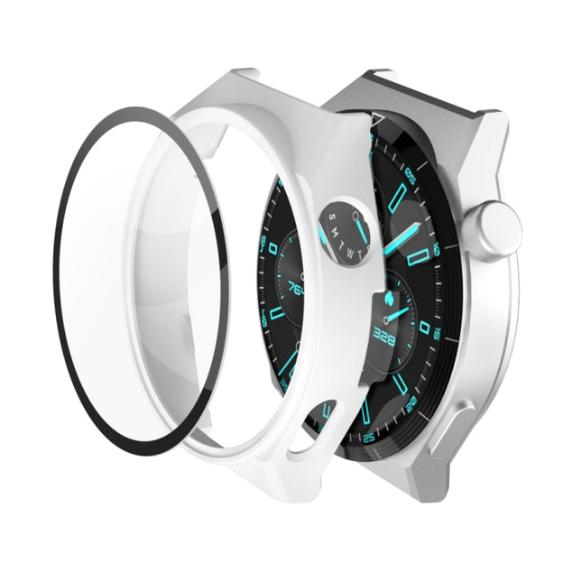 2 in 1 PC Frame + Tempered Glass Film Watch Protective Case, For Huawei GT3 Pro 46mm