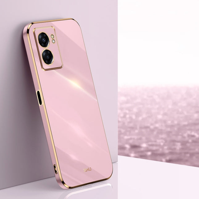 XINLI Straight Edge 6D Electroplate TPU Phone Case, For OPPO A57, For OPPO A95 5G, For OPPO A96