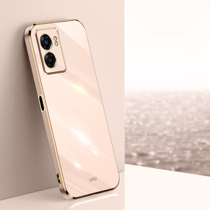 XINLI Straight Edge 6D Electroplate TPU Phone Case, For OPPO A57, For OPPO A95 5G, For OPPO A96