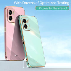 XINLI Straight Edge 6D Electroplate TPU Phone Case