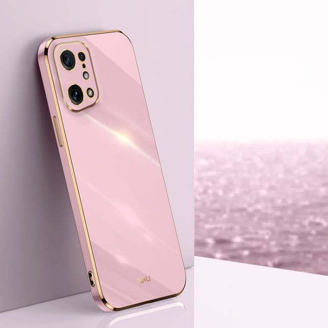 XINLI Straight Edge 6D Electroplate TPU Phone Case, For OPPO Find X5, For OPPO Find X5 Pro, For OPPO A17