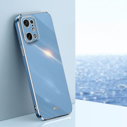XINLI Straight Edge 6D Electroplate TPU Phone Case, For OPPO Find X5, For OPPO Find X5 Pro, For OPPO A17