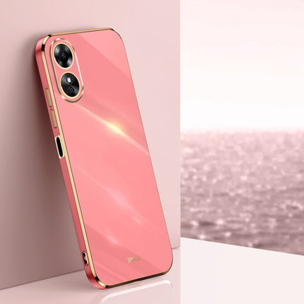 XINLI Straight Edge 6D Electroplate TPU Phone Case, For OPPO Find X5, For OPPO Find X5 Pro, For OPPO A17