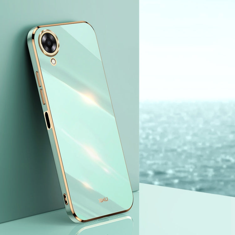 XINLI Straight Edge 6D Electroplate TPU Phone Case