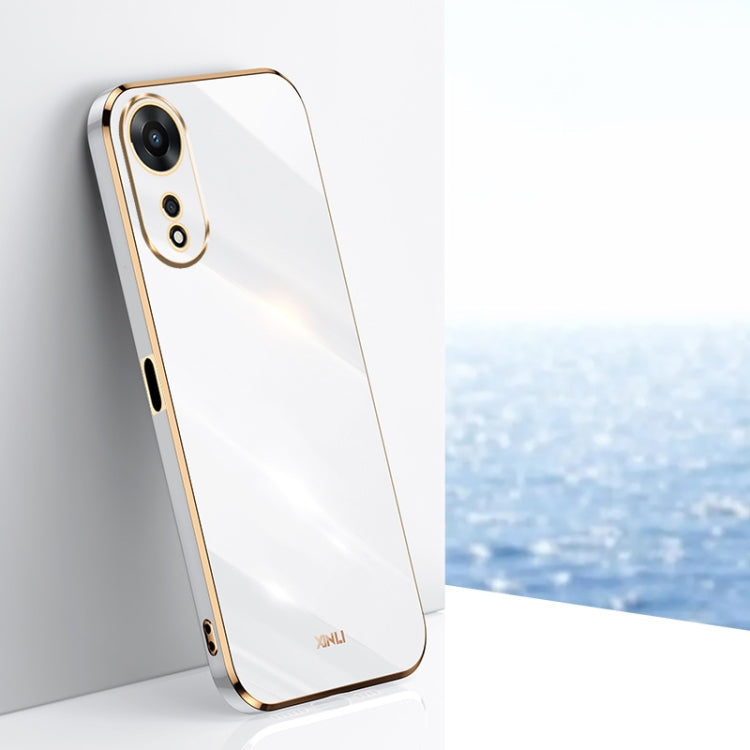 XINLI Straight Edge 6D Electroplate TPU Phone Case