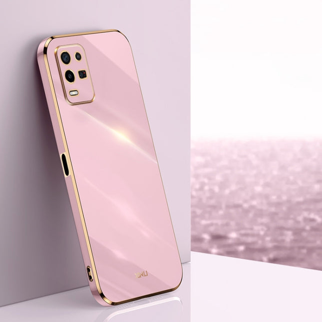 XINLI Straight Edge 6D Electroplate TPU Phone Case, For OPPO K9x, For OPPO K10, For OPPO K10 Pro