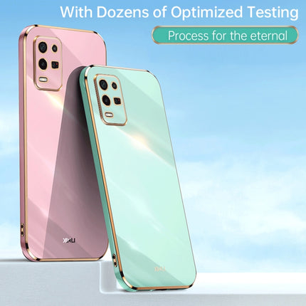 XINLI Straight Edge 6D Electroplate TPU Phone Case, For OPPO K9x, For OPPO K10, For OPPO K10 Pro
