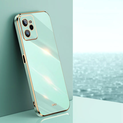 XINLI Straight Edge 6D Electroplate TPU Phone Case, For Realme C35, For Realme GT2 Pro, For Realme GT Neo 3