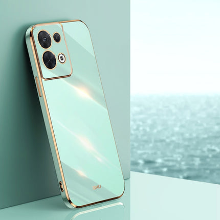 XINLI Straight Edge 6D Electroplate TPU Phone Case, For OPPO Reno8, For OPPO Reno8 Pro, For OPPO Reno8 Pro+