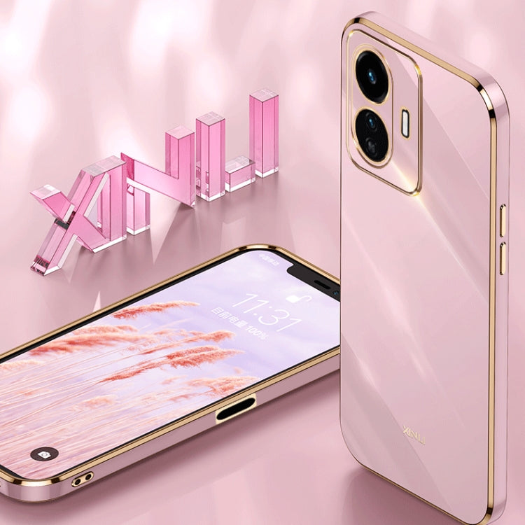 XINLI Straight Edge 6D Electroplate TPU Phone Case