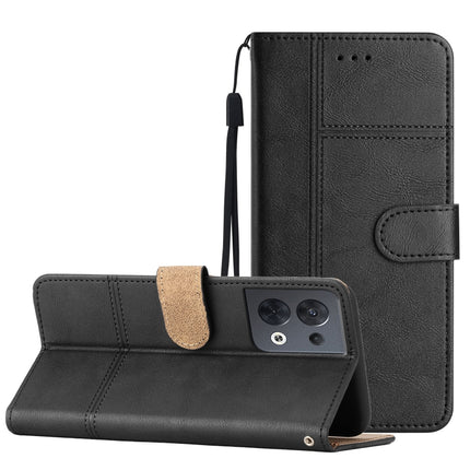 Business Style Cowhide Texture Leather Phone Case, For OPPO Reno8 5G, For OPPO Reno8 Lite, For OPPO Reno8 Pro 5G, For OPPO Find X5