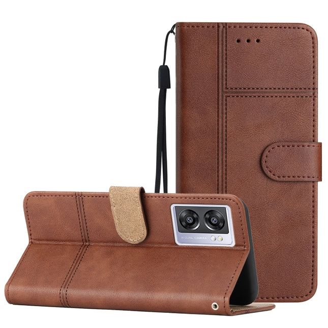 Business Style Cowhide Texture Leather Phone Case, For OPPO A77 5G, For OPPO A76, For OPPO A74 5G / A54 5G, For OPPO A57 2022 / A77 5G