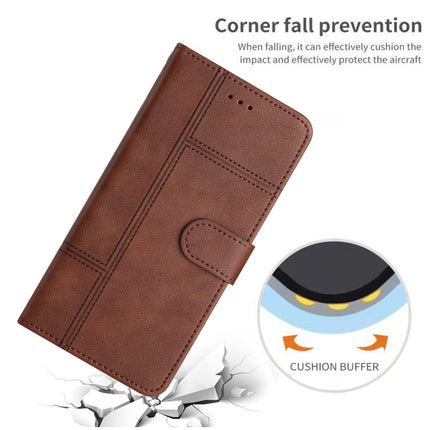 Business Style Cowhide Texture Leather Phone Case, For OPPO A17