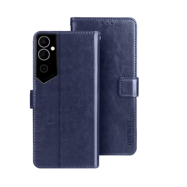 idewei Crazy Horse Texture Leather Phone Case, For Tecno Camon 19, For Tecno Pova 3, For Tecno Pova Neo 2