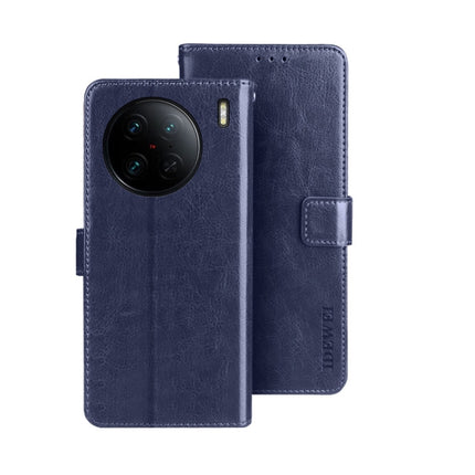idewei Crazy Horse Texture Leather Phone Case, For vivo X90, For vivo X90 Pro, For vivo X90 Pro+
