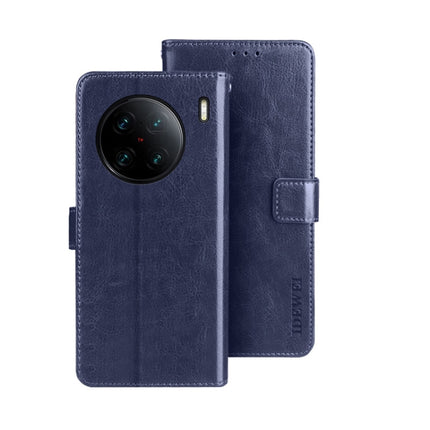 idewei Crazy Horse Texture Leather Phone Case, For vivo X90, For vivo X90 Pro, For vivo X90 Pro+