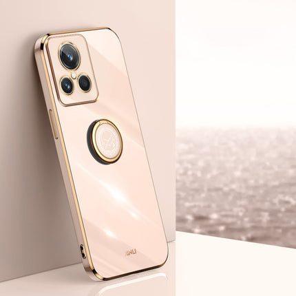 XINLI Straight Edge 6D Electroplate TPU Phone Case with Ring Holder, For Realme GT2 Explorer Master 5G, For Realme 9i, For Realme 9i 5G
