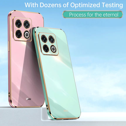 XINLI Straight Edge 6D Electroplate TPU Phone Case, For OnePlus 10 Pro, For OnePlus Ace, For OnePlus Ace Racing