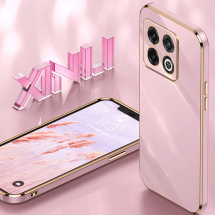 XINLI Straight Edge 6D Electroplate TPU Phone Case, For OnePlus 10 Pro, For OnePlus Ace, For OnePlus Ace Racing