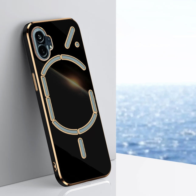 XINLI Straight Edge 6D Electroplate TPU Phone Case, For OnePlus Ace Pro, For Nothing Phone 1