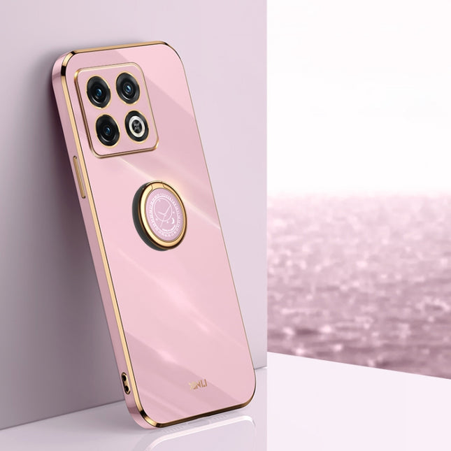 XINLI Straight Edge 6D Electroplate TPU Phone Case with Ring Holder, For OnePlus Ace Pro, For Nothing Phone 1