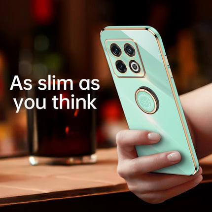 XINLI Straight Edge 6D Electroplate TPU Phone Case with Ring Holder, For OnePlus Ace Pro, For Nothing Phone 1