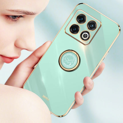 XINLI Straight Edge 6D Electroplate TPU Phone Case with Ring Holder, For OnePlus Ace Pro, For Nothing Phone 1