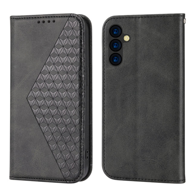 Cubic Grid Calf Texture Magnetic Leather Phone Case, For Samsung Galaxy A54 5G, For Xiaomi 13, For Xiaomi 13 Pro, For Xiaomi Poco C40