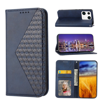 Cubic Grid Calf Texture Magnetic Leather Phone Case, For Samsung Galaxy A54 5G, For Xiaomi 13, For Xiaomi 13 Pro, For Xiaomi Poco C40