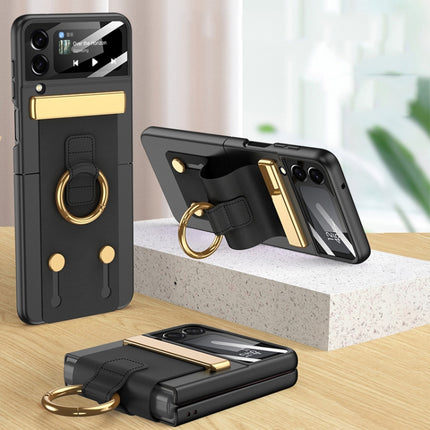 GKK Ultrathin Shockproof Phone Case with Ring Holder / Wrist Strap, For Samsung Galaxy Z Flip3 5G