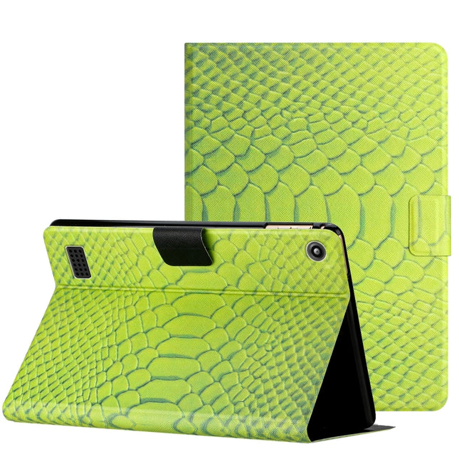 Solid Color Crocodile Texture Leather Tablet Case, For Amazon Kindle Fire HD 7 2019/2017/2015, For Huawei MatePad T 10s, For Huawei MatePad T8, For Samsung Galaxy Tab A 10.1 2019 T510