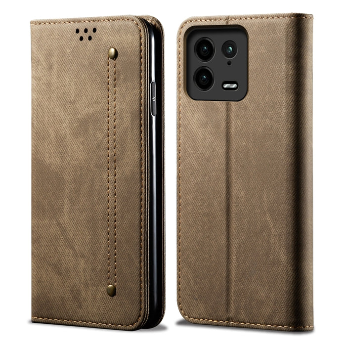 Denim Texture Leather Phone Case, For Xiaomi 13 Pro, For Samsung Galaxy S23 5G, For Samsung Galaxy S23+ 5G