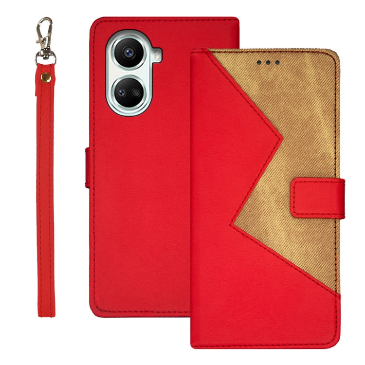 idewei Two-color Splicing Leather Phone Case, For Huawei nova 10 SE, For Huawei nova Y61 4G, For Infinix Zero Ultra 5G