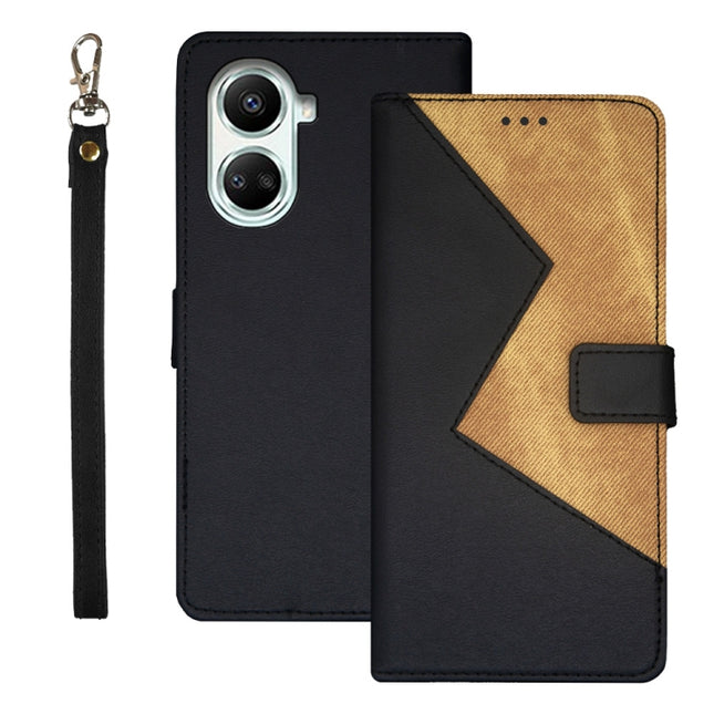 idewei Two-color Splicing Leather Phone Case, For Huawei nova 10 SE, For Huawei nova Y61 4G, For Infinix Zero Ultra 5G, For OPPO A58 5G, For OPPO A77s, For Oukitel C19 Pro, For Realme 10 5G, For Tecno Pova 4, For ZTE Axon 30S, For ZTE Blade A72 4G     ...