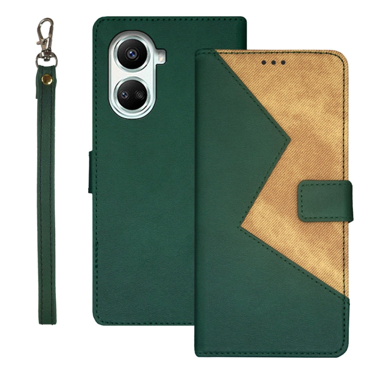 idewei Two-color Splicing Leather Phone Case, For Huawei nova 10 SE, For Huawei nova Y61 4G, For Infinix Zero Ultra 5G