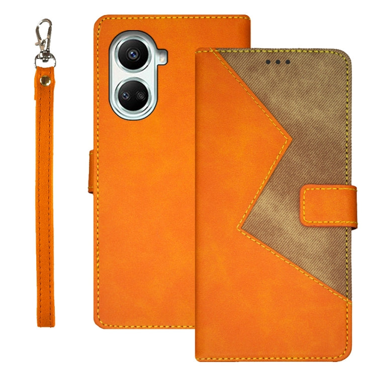 idewei Two-color Splicing Leather Phone Case, For Huawei nova 10 SE, For Huawei nova Y61 4G, For Infinix Zero Ultra 5G