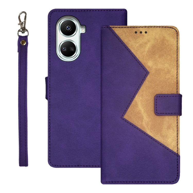 idewei Two-color Splicing Leather Phone Case, For Huawei nova 10 SE, For Huawei nova Y61 4G, For Infinix Zero Ultra 5G