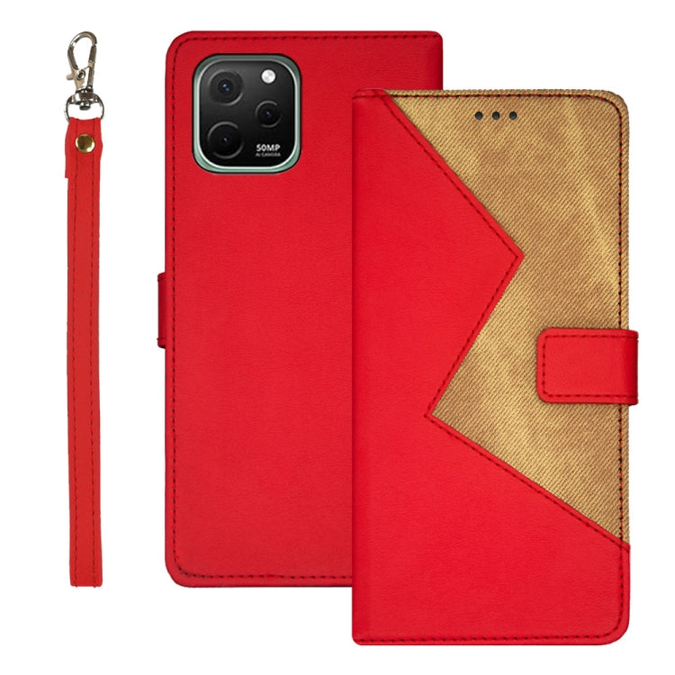 idewei Two-color Splicing Leather Phone Case, For Huawei nova 10 SE, For Huawei nova Y61 4G, For Infinix Zero Ultra 5G