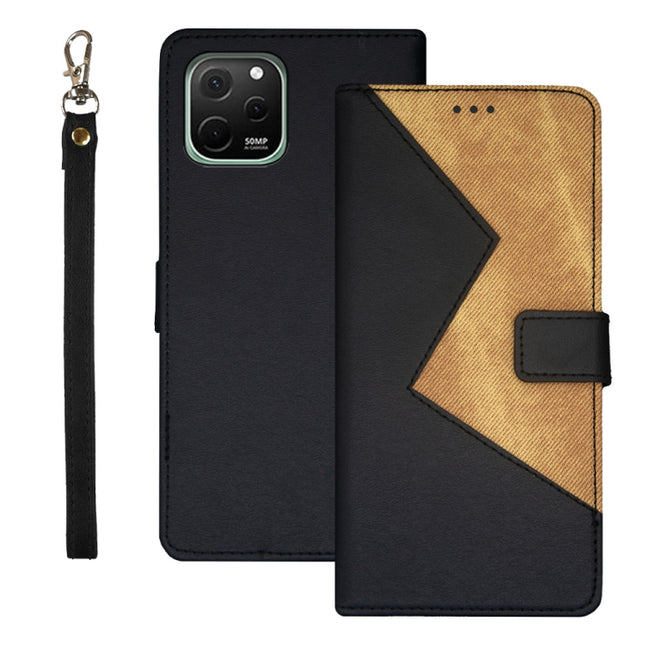 idewei Two-color Splicing Leather Phone Case, For Huawei nova 10 SE, For Huawei nova Y61 4G, For Infinix Zero Ultra 5G, For OPPO A58 5G, For OPPO A77s, For Oukitel C19 Pro, For Realme 10 5G, For Tecno Pova 4, For ZTE Axon 30S, For ZTE Blade A72 4G     ...