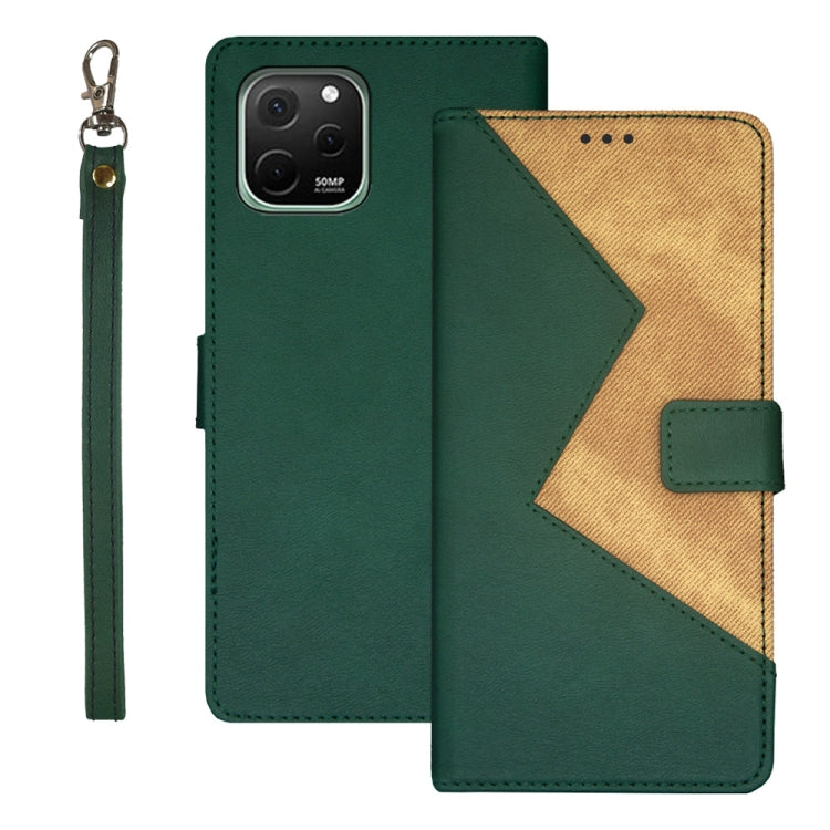 idewei Two-color Splicing Leather Phone Case, For Huawei nova 10 SE, For Huawei nova Y61 4G, For Infinix Zero Ultra 5G