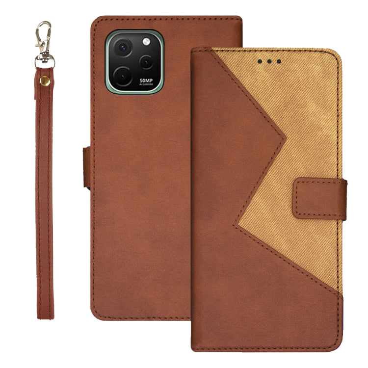 idewei Two-color Splicing Leather Phone Case, For Huawei nova 10 SE, For Huawei nova Y61 4G, For Infinix Zero Ultra 5G